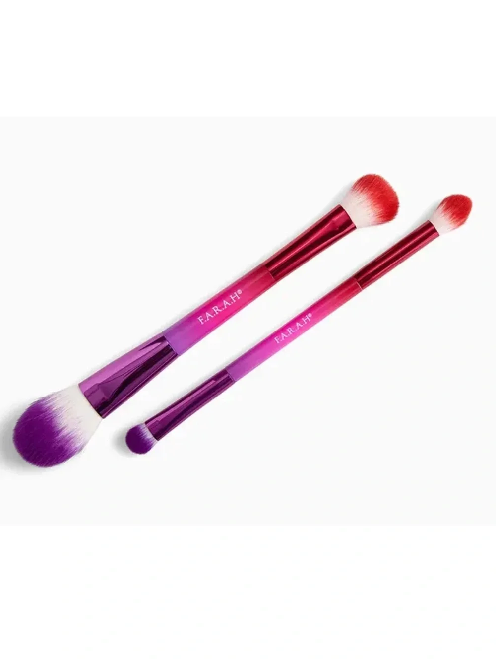 FARAH Makeup Brush Set Of 2 Blush & Highlight -- Shade & Blend New in Package